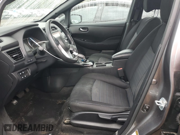 2021 Nissan LEAF SV with VIN 1N4AZ1CV0MC553409, listed as a Copart auction lot 68098454 with 23,080 mi miles and Salvage title. Bid and sale history available at DreamBid. Image 7.