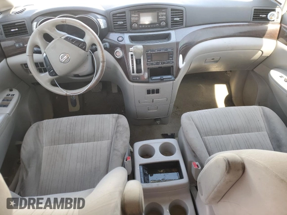 2014 Nissan Quest S with VIN JN8AE2KP0E9105740, listed as a Copart auction lot 50235265 with 0 mi miles and Salvage Title. Bid and sale history available at carsss.com. Image 8.