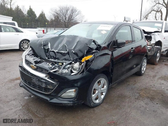 2020 Chevrolet Spark LS with VIN KL8CB6SA5LC481469, listed as a IAAI auction lot 41460563 with 67,820 mi miles. Bid and sale history available at carsss.com. Image 2.