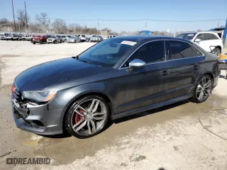 2015 Audi A3 2.0T Premium with VIN WAUBFGFFXF1064087, listed as a Copart auction lot 48153875 with 135,524 mi miles and Salvage Title. Bid and sale history available at carsss.com. Image 1.