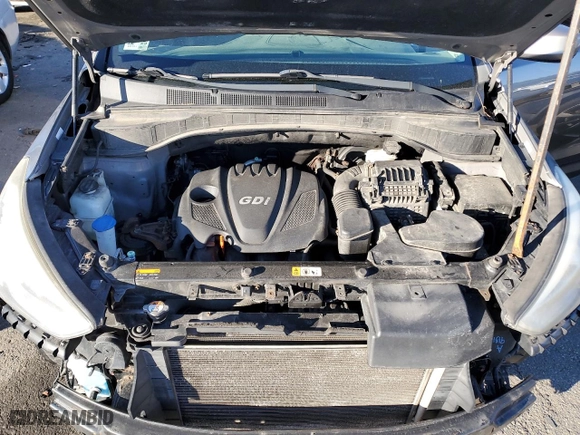 2013 Hyundai Santa Fe Sport with VIN 5XYZUDLB2DG020962, listed as a Copart auction lot 46402215 with 185,213 mi miles and Salvage Title. Bid and sale history available at carsss.com. Image 12.
