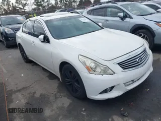 2012 Infiniti G25 Sedan Journey with VIN JN1DV6AP4CM812354, listed as a IAAI auction lot 41113263 with 1 mi miles. Bid and sale history available at carsss.com. Image 1.