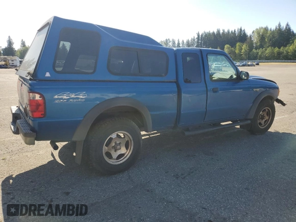 2002 Ford Ranger XLT Off-Road with VIN 1FTZR45U02PA35583, listed as a Copart auction lot 55477815 with 194,401 mi miles and Salvage title. Bid and sale history available at DreamBid. Image 3.