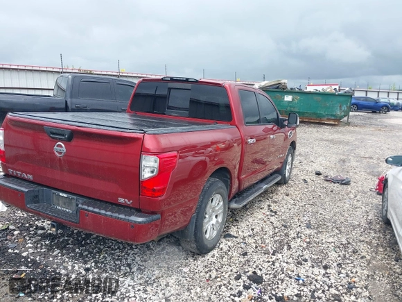 2017 Nissan Titan Platinum Reserve z VIN 1N6AA1E67HN506425, wystawiony jako IAAI lot #42147358 z przebiegiem 88 519 mil mil oraz . Historia ofert i sprzedaży dostępna na DreamBid. Obrazek 4.
