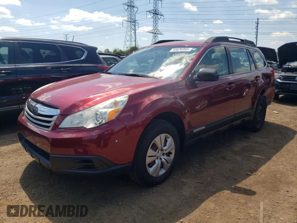 2011 Subaru Outback 2.5i z VIN 4S4BRCAC4B3434489, wystawiony jako Copart lot #55626995 z przebiegiem 69 308 mil mil oraz Szkody całkowita. Historia ofert i sprzedaży dostępna na DreamBid. Obrazek 1.