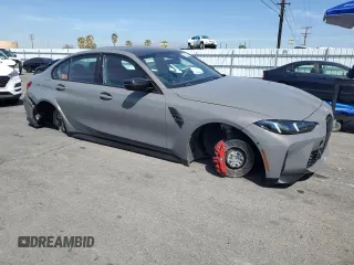 2025 BMW M3 Competition xDrive z VIN WBS33HJ02SFT91341, wystawiony jako Copart lot #53857085 z przebiegiem 5134 mil mil oraz Szkody całkowita. Historia ofert i sprzedaży dostępna na DreamBid. Obrazek 4.