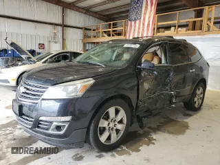 2014 Chevrolet Traverse LTZ z VIN 1GNKVJKD9EJ348663, wystawiony jako Copart lot #55357705 z przebiegiem 221 633 mil mil oraz Szkoda całkowita • Salvage title. Historia ofert i sprzedaży dostępna na DreamBid. Obrazek 1.
