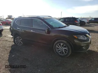 2015 Nissan Rogue SV with VIN 5N1AT2MV7FC753556, listed as a Copart auction lot 52432645 with 159,302 mi miles and Salvage Title. Bid and sale history available at carsss.com. Image 4.