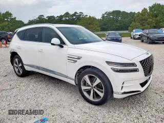 2021 Genesis GV80 with VIN KMUHBDSB2MU038652, listed as a Copart auction lot 61668755 with Not provided miles and Salvage title. Bid and sale history available at DreamBid. Image 4.