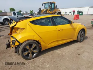 2013 Hyundai Veloster w/Black Int with VIN KMHTC6AD7DU161769, listed as a IAAI auction lot 42448221 with 139,936 mi miles and . Bid and sale history available at DreamBid. Image 4.
