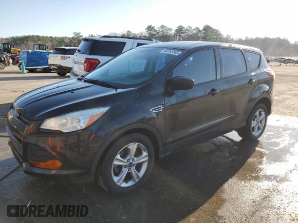 2014 Ford Escape S with VIN 1FMCU0F7XEUD14465, listed as a Copart auction lot 48745145 with 105,523 mi miles and Salvage Title. Bid and sale history available at carsss.com. Image 1.