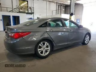 2013 Hyundai Sonata Limited with VIN 5NPEC4AC2DH625036, listed as a Copart auction lot 60469605 with 92,576 mi miles and Salvage title. Bid and sale history available at DreamBid. Image 3.