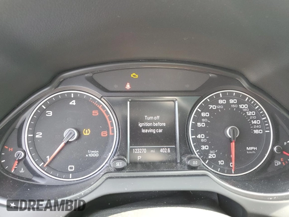 2015 Audi Q5 Premium Plus with VIN WA1CMAFP2FA032411, listed as a Copart auction lot 60981165 with 123,270 mi miles and Salvage title. Bid and sale history available at DreamBid. Image 9.