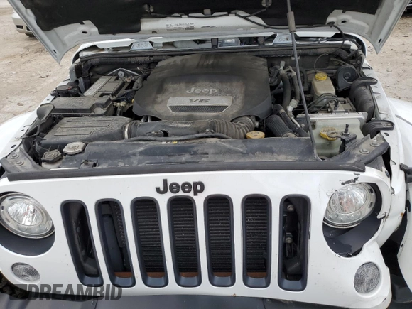 2017 Jeep Wrangler Unlimited Sahara with VIN 1C4BJWEG6HL612289, listed as a Copart auction lot 58479505 with 167,208 mi miles and Salvage title. Bid and sale history available at DreamBid. Image 12.