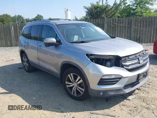 2017 Honda Pilot EX-L z VIN 5FNYF6H69HB053323, wystawiony jako IAAI lot #42407040 z przebiegiem 120 280 mil mil oraz . Historia ofert i sprzedaży dostępna na DreamBid. Obrazek 1.