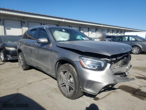2020 Mercedes-Benz GLC with VIN WDC0G8EB3LF704340, listed as a Copart auction lot 42950805 with 89,235 mi miles and Salvage Title. Bid and sale history available at carsss.com. Image 4.