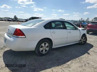 2011 Chevrolet Impala LS Fleet with VIN 2G1WF5EK9B1218745, listed as a Copart auction lot 52203825 with Not Provided miles and Salvage Title. Bid and sale history available at DreamBid. Image 3.