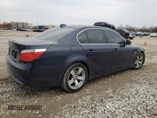 2006 BMW 5 Series 530i with VIN WBANE73586CM43086, listed as a Copart auction lot 48191405 with 201,870 mi miles and Salvage Title. Bid and sale history available at carsss.com. Image 3.