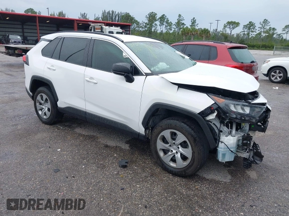 2020 Toyota RAV4 LE with VIN 2T3H1RFV5LC063734, listed as a IAAI auction lot 41652760 with 57,797 mi miles. Bid and sale history available at carsss.com. Image 1.