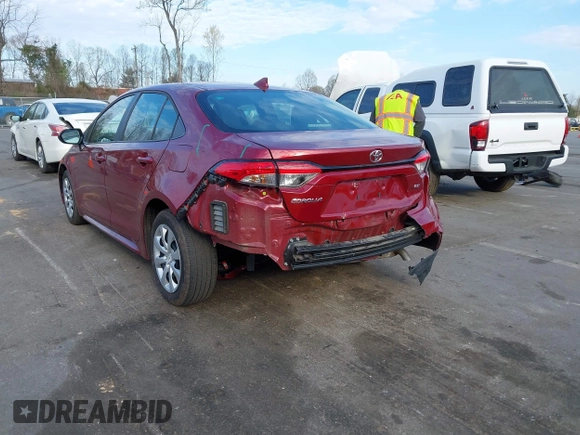 2023 Toyota Corolla LE with VIN 5YFB4MDE9PP072874, listed as a IAAI auction lot 41895280 with 17,506 mi miles. Bid and sale history available at carsss.com. Image 3.