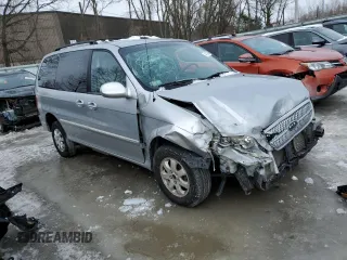2005 Kia Sedona LX with VIN KNDUP132656639441, listed as a Copart auction lot 44145285 with 81,731 mi miles and Clean Title. Bid and sale history available at carsss.com. Image 4.