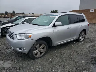 2009 Toyota Highlander Limited with VIN JTEDS42A292087518, listed as a Copart auction lot 49282515 with 112,500 mi miles and Salvage Title. Bid and sale history available at carsss.com. Image 1.