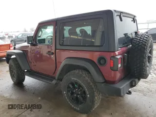 2021 Jeep Wrangler Sport S with VIN 1C4HJXAG9MW774173, listed as a Copart auction lot 47848865 with 43,602 mi miles and Salvage Title. Bid and sale history available at DreamBid. Image 2.