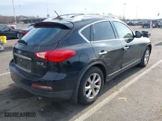 2008 Infiniti EX35 Journey with VIN JNKAJ09F58M355323, listed as a IAAI auction lot 41698756 with 124,829 mi miles. Bid and sale history available at carsss.com. Image 4.
