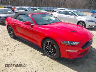 2018 Ford Mustang EcoBoost Premium with VIN 1FATP8UH7J5155307, listed as a IAAI auction lot 41807945 with 57,933 mi miles and . Bid and sale history available at carsss.com. Image 1.