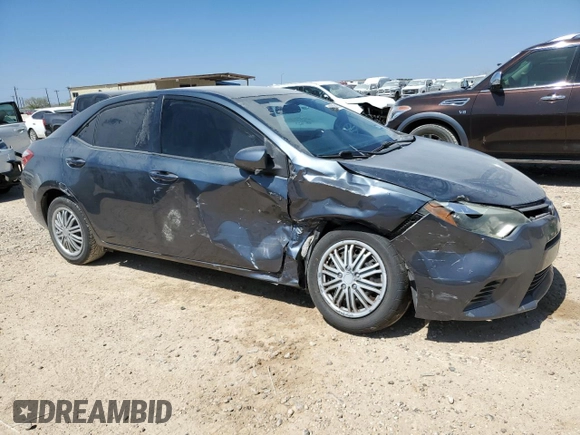 2016 Toyota Corolla L with VIN 5YFBURHE8GP411938, listed as a Copart auction lot 49212815 with 124,675 mi miles and Salvage Title. Bid and sale history available at DreamBid. Image 4.