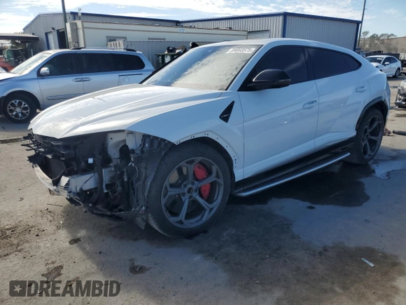 2019 Lamborghini Urus z VIN ZPBUA1ZL9KLA05029, wystawiony jako Copart lot #89060575 z przebiegiem 60 062 mil mil oraz Szkody całkowita. Historia ofert i sprzedaży dostępna na DreamBid. Obrazek 1.