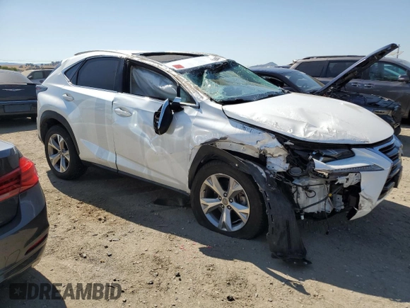 2017 Lexus NX 200t with VIN JTJBARBZ5H2135851, listed as a Copart auction lot 61858585 with 59,879 mi miles and Salvage title. Bid and sale history available at DreamBid. Image 4.