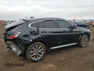 2019 BMW X4 xDrive30i with VIN 5UXUJ3C52KLG57408, listed as a Copart auction lot 85504334 with 0 mi miles and Salvage Title. Bid and sale history available at carsss.com. Image 3.