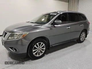 2015 Nissan Pathfinder S z VIN 5N1AR2MM8FC615952, wystawiony jako Copart lot #54242225 z przebiegiem 154 255 mil mil oraz Czysty tytuł • Clean title. Historia ofert i sprzedaży dostępna na DreamBid. Obrazek 1.