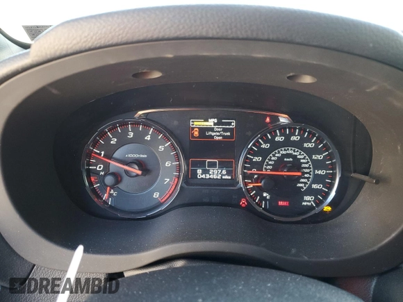 2021 Subaru WRX Premium with VIN JF1VA1C66M9805291, listed as a Copart auction lot 87717285 with 43,462 mi miles and Salvage Title. Bid and sale history available at carsss.com. Image 9.