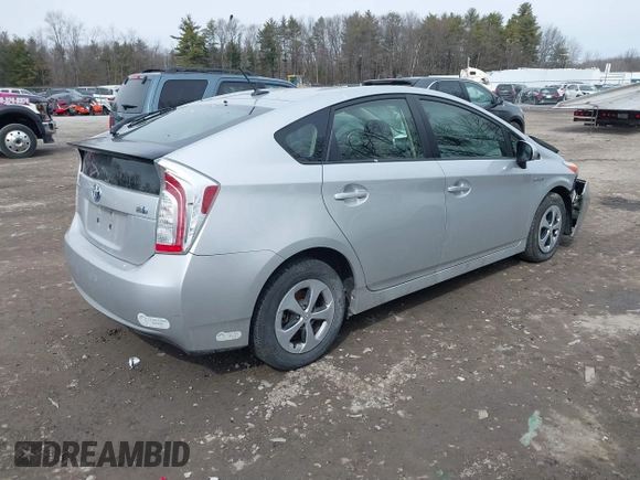 2013 Toyota Prius One with VIN JTDKN3DU0D0337167, listed as a IAAI auction lot 41758118 with 188,298 mi miles. Bid and sale history available at carsss.com. Image 4.