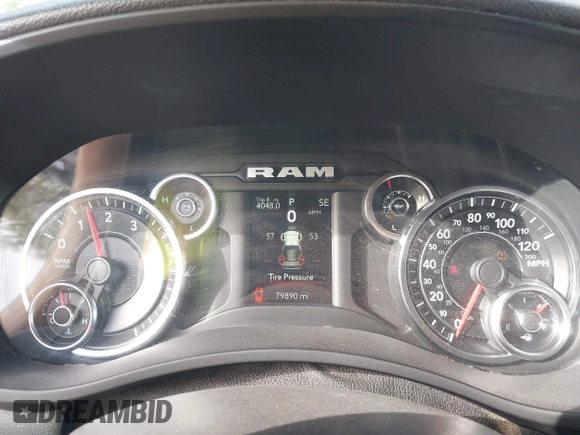 2022 Ram 2500 Big Horn with VIN 3C6UR5DJ9NG197347, listed as a IAAI auction lot 41830292 with 79,890 mi miles. Bid and sale history available at carsss.com. Image 7.