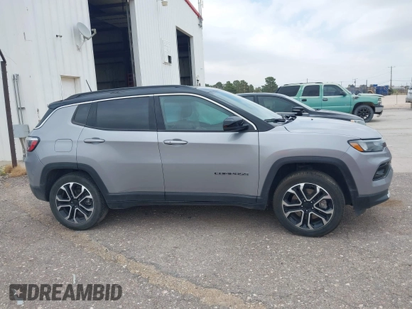 2023 Jeep Compass (RED) Edition with VIN 3C4NJDCN4PT524802, listed as a IAAI auction lot 42424455 with 51,166 mi miles and . Bid and sale history available at DreamBid. Image 13.