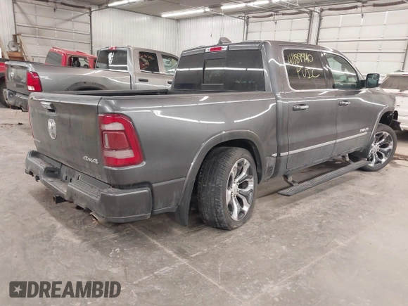 2020 Ram 1500 Limited with VIN 1C6SRFHT8LN254585, listed as a IAAI auction lot 41189940 with 58,631 mi miles. Bid and sale history available at carsss.com. Image 4.