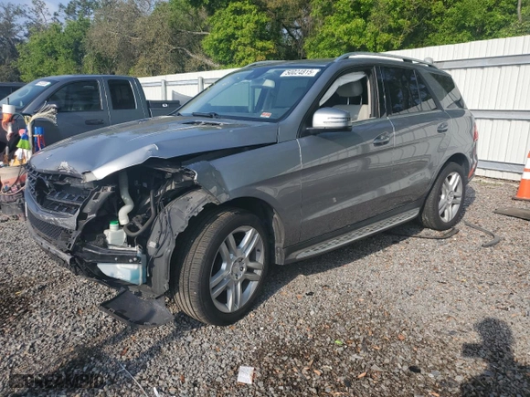 2015 Mercedes-Benz M-Class ML 350 with VIN 4JGDA5HB6FA490590, listed as a Copart auction lot 50024815 with 108,344 mi miles and Salvage Title. Bid and sale history available at carsss.com. Image 1.