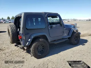 2003 Jeep Wrangler Sport with VIN 1J4FA49S63P361676, listed as a Copart auction lot 59054905 with 123,184 mi miles and Salvage title. Bid and sale history available at DreamBid. Image 3.