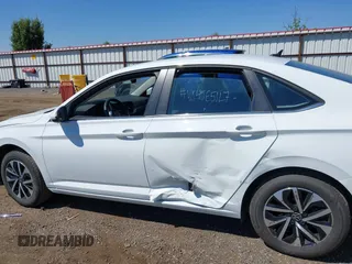 2024 Volkswagen Jetta S with VIN 3VW5M7BU6RM058267, listed as a IAAI auction lot 42762187 with 27,588 mi miles and . Bid and sale history available at DreamBid. Image 14.