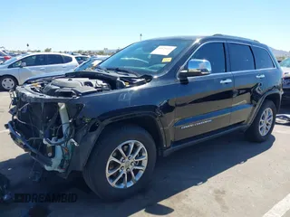 2015 Jeep Grand Cherokee Limited with VIN 1C4RJEBGXFC841522, listed as a IAAI auction lot 41829611 with 123,486 mi miles. Bid and sale history available at carsss.com. Image 2.