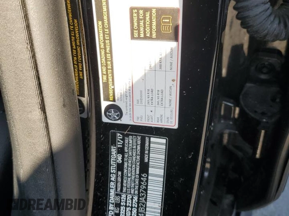 2018 Mercedes-Benz E 300 with VIN WDDZF4JB2JA379646, listed as a Copart auction lot 56376915 with Not provided miles and Salvage title. Bid and sale history available at DreamBid. Image 12.