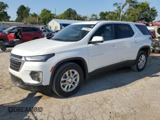 2022 Chevrolet Traverse LS with VIN 1GNERLKW2NJ171338, listed as a Copart auction lot 70129854 with 37,895 mi miles and Salvage Title. Bid and sale history available at carsss.com. Image 1.