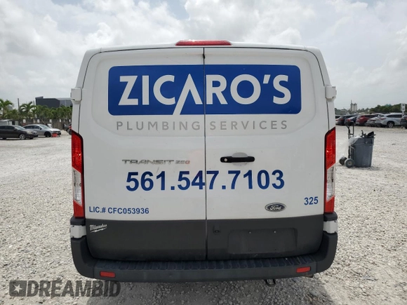 2023 Ford Transit Cargo with VIN 1FTBR1Y80PKA68280, listed as a Copart auction lot 60612605 with 39,016 mi miles and Salvage title. Bid and sale history available at DreamBid. Image 6.