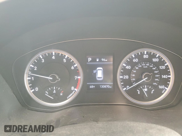 2019 Hyundai Santa Fe SE with VIN 5NMS2CAD5KH098256, listed as a Copart auction lot 47876895 with 130,870 mi miles and Salvage Title. Bid and sale history available at carsss.com. Image 9.