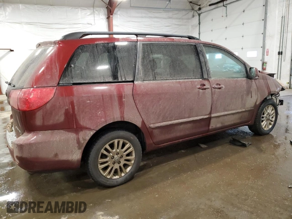 2009 Toyota Sienna XLE with VIN 5TDBK22C39S023000, listed as a Copart auction lot 88504705 with 197,811 mi miles and Salvage Title. Bid and sale history available at DreamBid. Image 3.