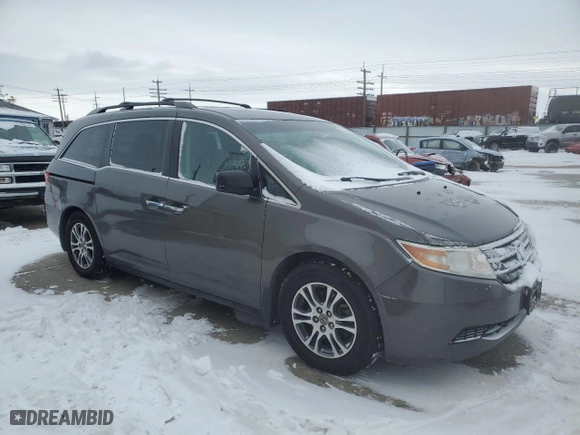 2011 Honda Odyssey EX-L with VIN 5FNRL5H62BB057664, listed as a Copart auction lot 45367145 with 225,126 mi miles and Salvage Title. Bid and sale history available at carsss.com. Image 4.