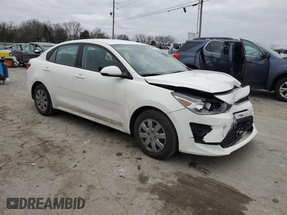 2022 Kia Rio S with VIN 3KPA24AD3NE481660, listed as a Copart auction lot 48053765 with 31,501 mi miles and Salvage Title. Bid and sale history available at carsss.com. Image 4.